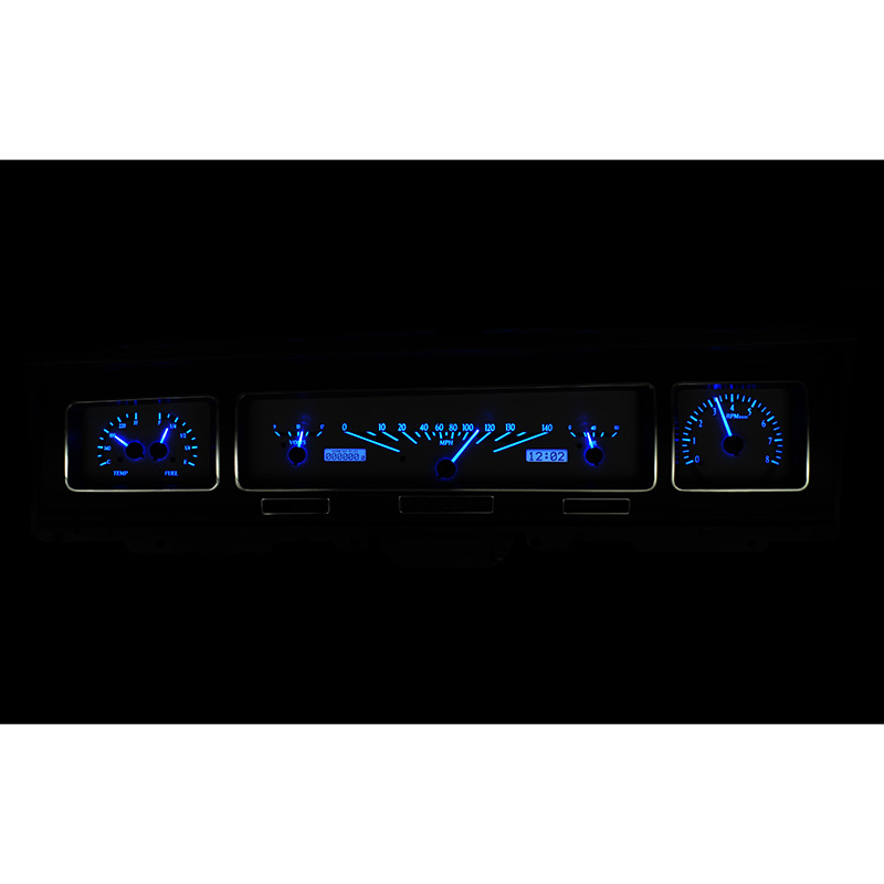 Dakota Digital 1968 Chevy Impala/Caprice VHX System, Silver Alloy Style